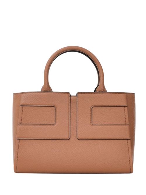 Brown women's handbag with logo ELISABETTA FRANCHI | BS35A56E2.EC1